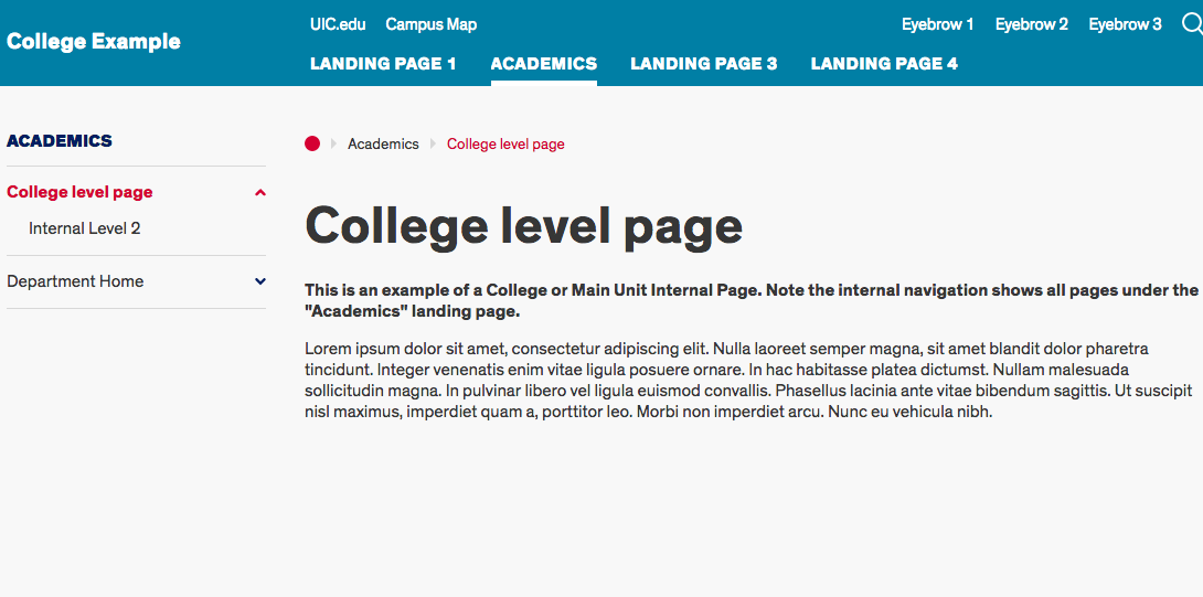 a main-unit internal page