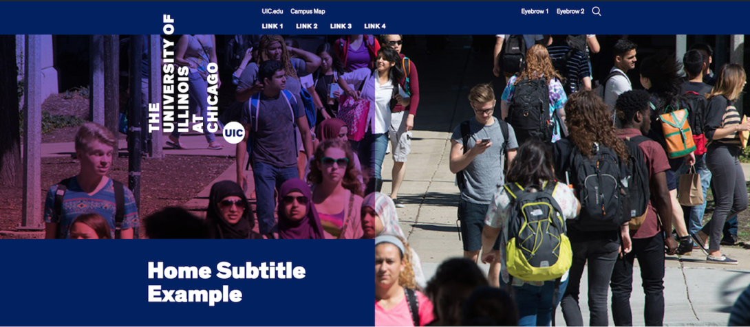 example of half-gradient header image